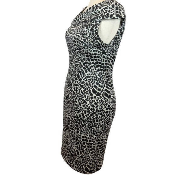 Evan-Picone Sheath Dress Size 10 Animal Print Stretch Career Office Cocktail - Picture 5 of 9